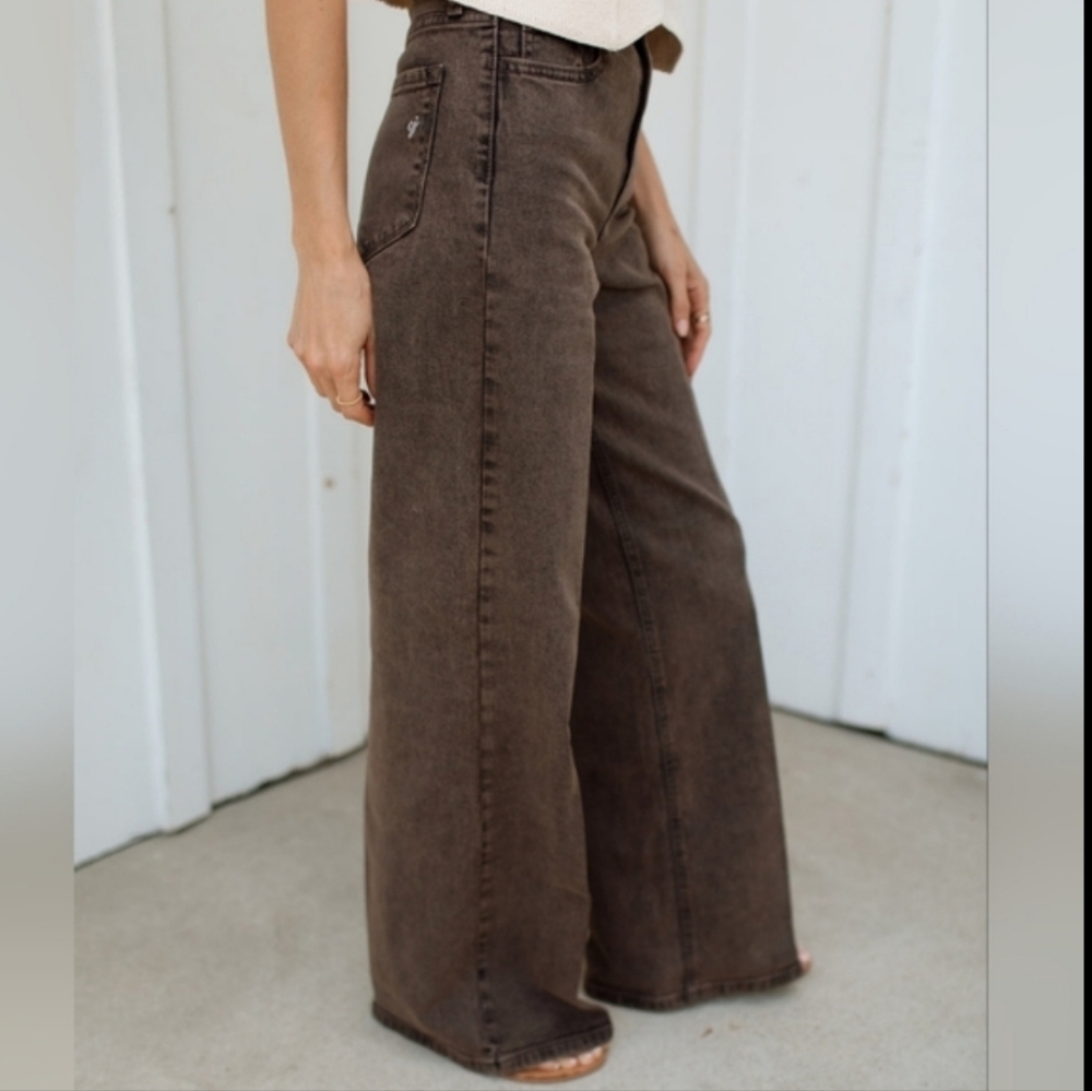 NWT Brown Holland Wide Leg Jeans Size 11